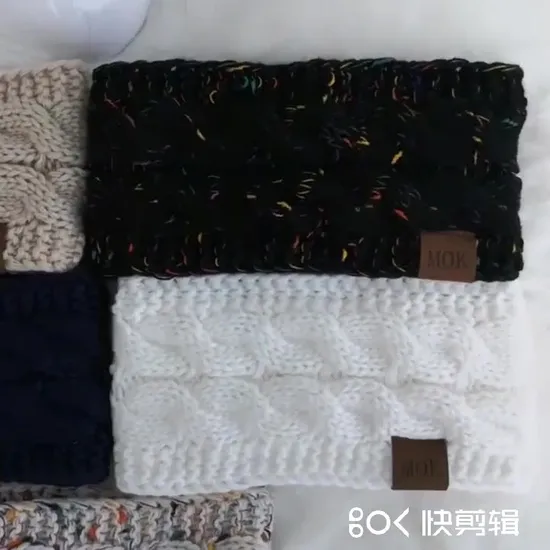 Женская зимняя теплая повязка на голову, вязаная крючком вязаная повязка на голову, повязка на голову холоднее, повязка на голову